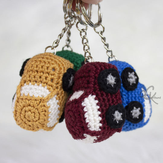 Auto Schlüsselanhänger - Häkelanleitung von CaroKunterbunt