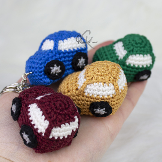 Auto Schlüsselanhänger - Häkelanleitung von CaroKunterbunt