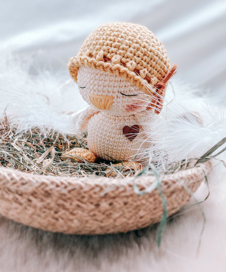 Vogel-Küken "Fly", deutsche Häkelanleitung als PDF Datei