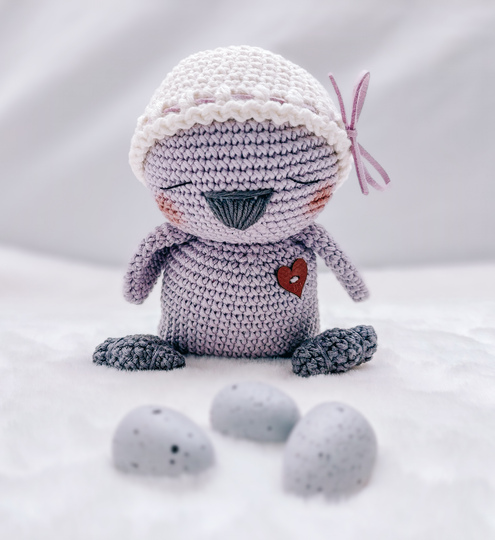 Vogel-Küken "Fly", deutsche Häkelanleitung als PDF Datei