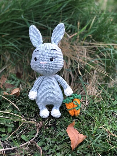 Häkelanleitung Hase Lucky mit Kapuzenjacke und Freundin Zippa , Amigurumi