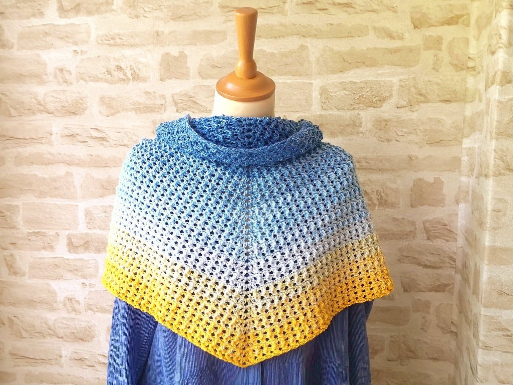 Tuch "Ruhrpott Sundown" | Häkelanleitung | flaches Dreieckstuch - Bild 2