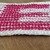 Schattenstricken, Illusionsstricken, Buchstabe "E"