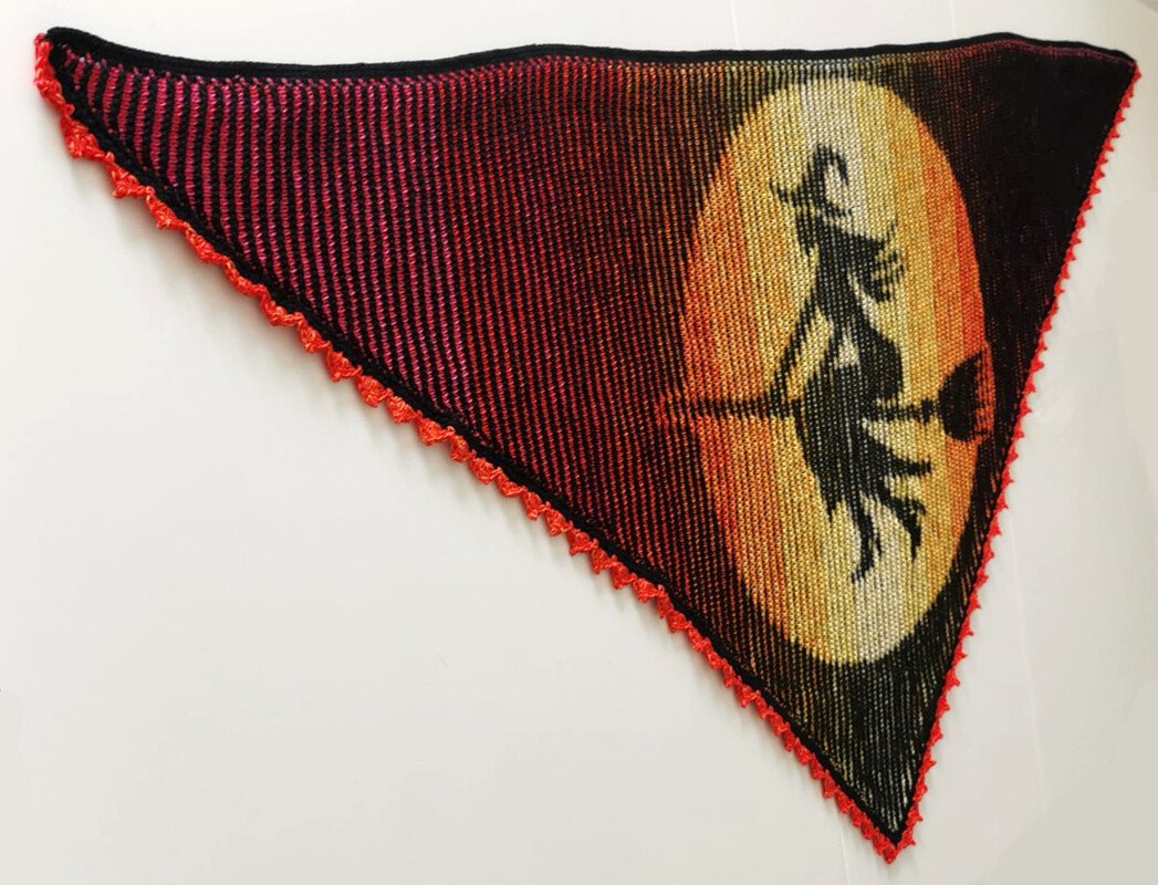 Tuch Hexe Illusionsstricken