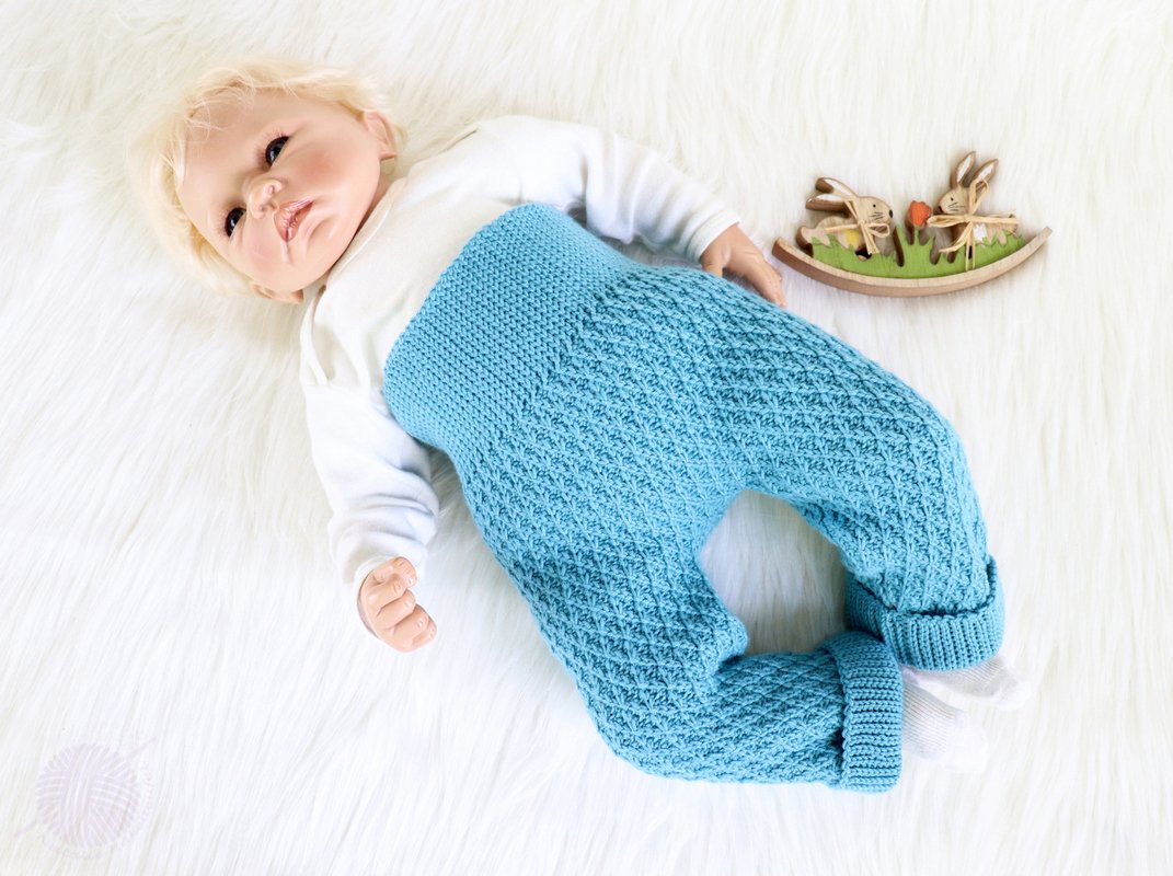 Pants for babies/children "Rick" (size 0 m.-3 y., from leg to leg) - Image 3