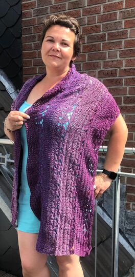 Häkelanleitung Stola Fründskuppen Freundschaften außergewöhnliche Musterano