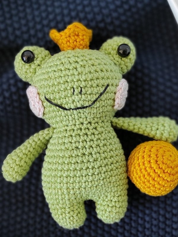 Häkelanleitung Schlüsselanhänger Kleiner Frosch - Bild 3