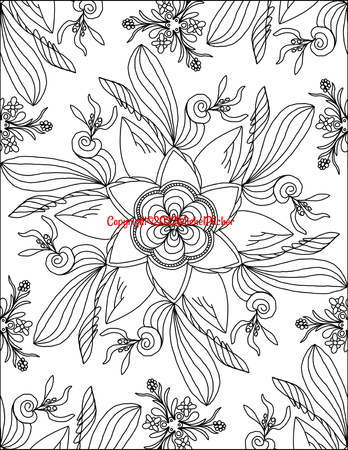 Boho women adult coloring book, adult coloring pages PDF HD adult + kids  coloring book, coloring book for adults, greyscale color book