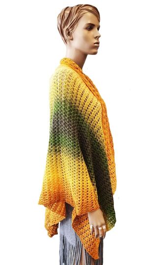 3 Häkelanleitungen Tuch + Shirt + Jacke