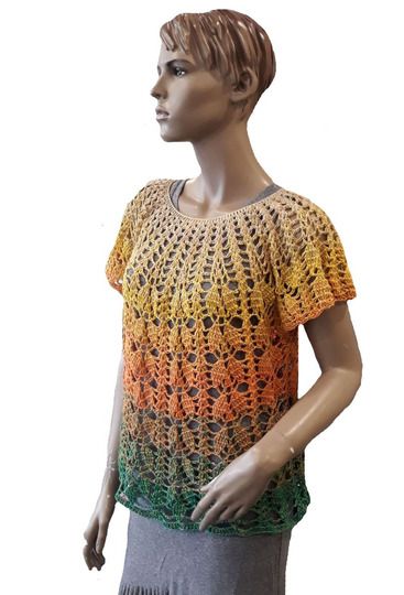 3 Häkelanleitungen Tuch + Shirt + Jacke