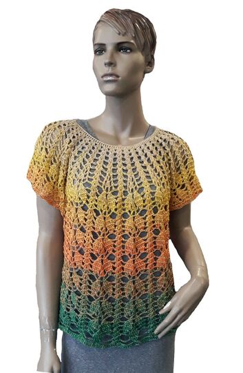 3 Häkelanleitungen Tuch + Shirt + Jacke