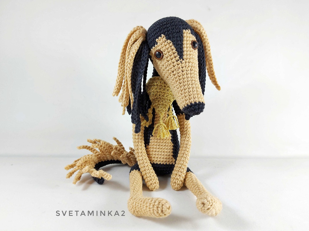 Saluki Crochet Pattern / Persian Greyhound / Gazelle Hound / Arabian Hound - Image 2