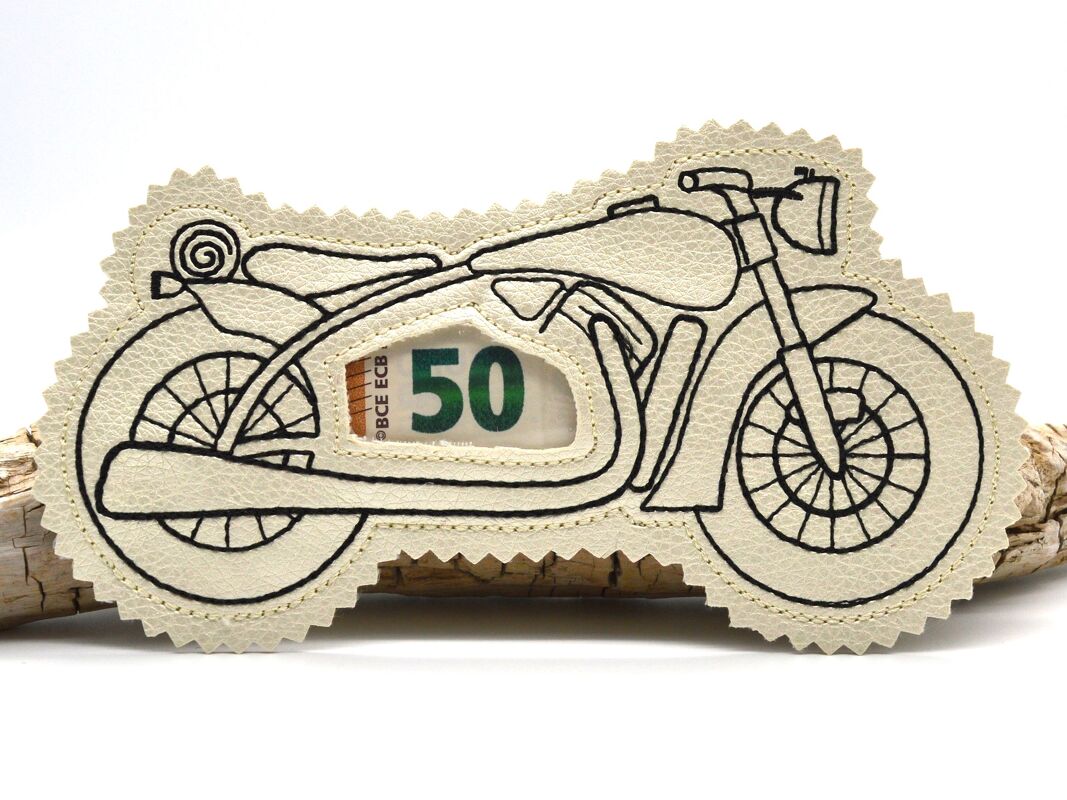 Stickdatei Motorrad ITH Füllobjekt Wunscherfüller