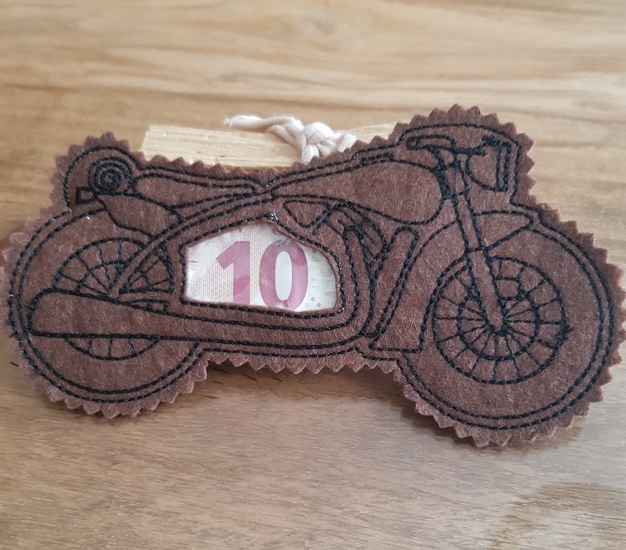 Stickdatei Motorrad ITH Füllobjekt Wunscherfüller - Bild 2