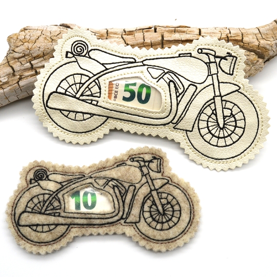 Stickdatei Motorrad ITH Füllobjekt Wunscherfüller