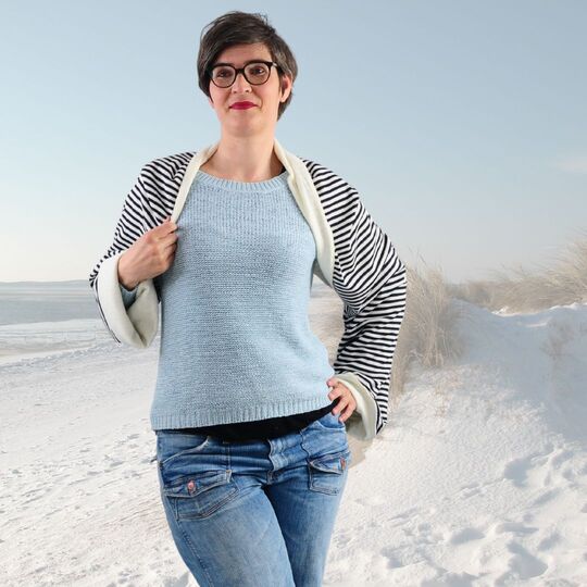 Kapuzenschal Winja - Stola - Bolero Einheitsgröße von Gr. 34-46