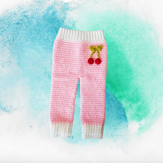 Girls Cherry Blossom Pants and Hat