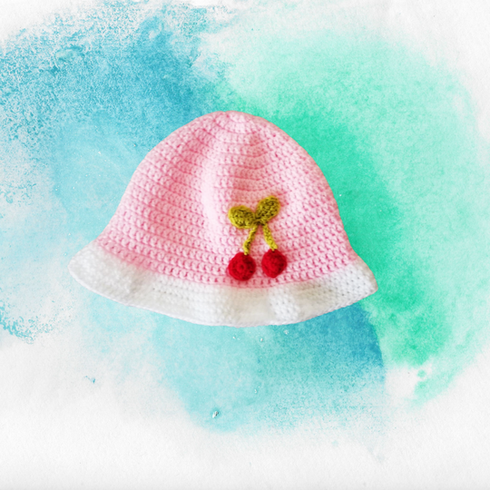 Girls Cherry Blossom Pants and Hat