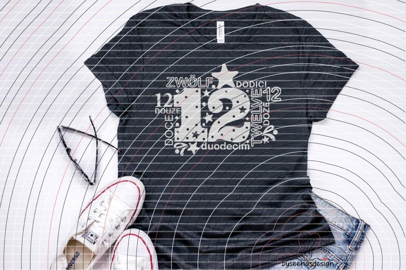Zwölf Plotterdatei SVG DXF