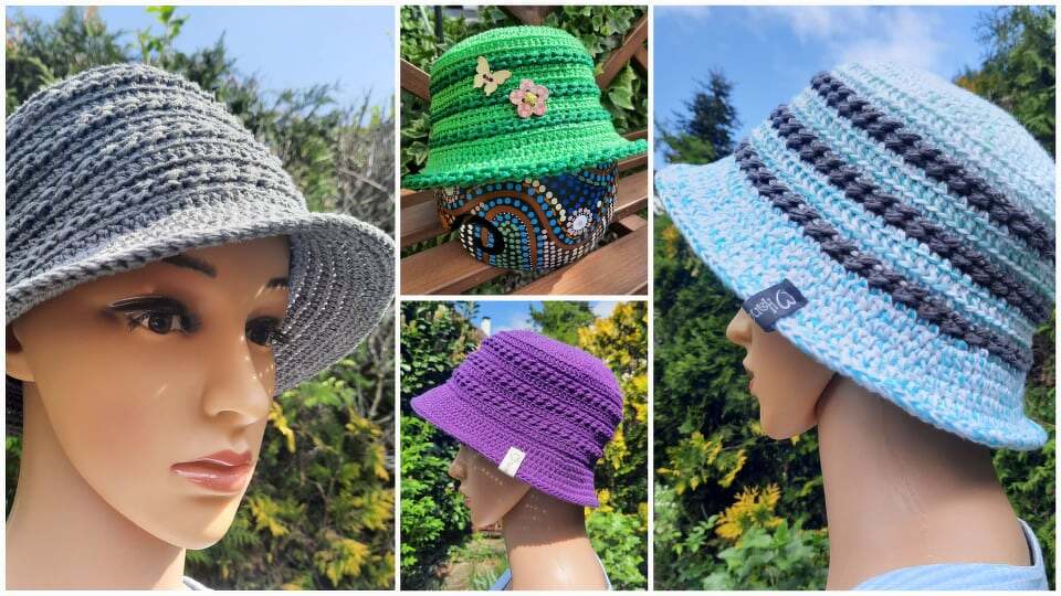 "Fritz" der Fischerhut - ein schicker Sonnenhut - Anleitung für alle Größen