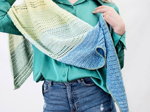 Anleitung Häkeltuch “Noppen”