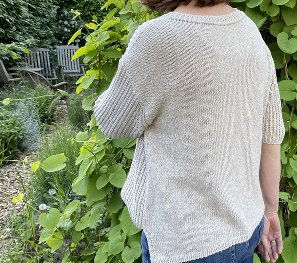 Strickanleitung Kurzarmpullover Merle Gr. 36 - 46 Damen