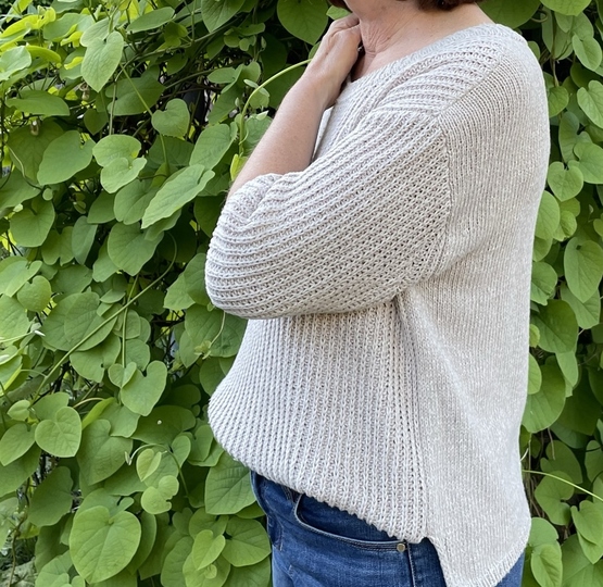 Strickanleitung Kurzarmpullover Merle Gr. 36 - 46 Damen