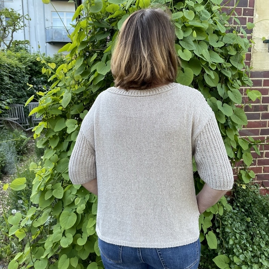 Strickanleitung Kurzarmpullover Merle Gr. 36 - 46 Damen