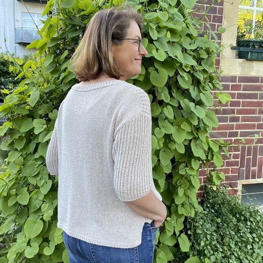 Strickanleitung Kurzarmpullover Merle Gr. 36 - 46 Damen