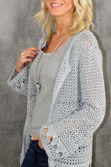 Häkelanleitung für Sommerweste | XS/S/M/L/XL | Häkelweste Casual Flowers #1