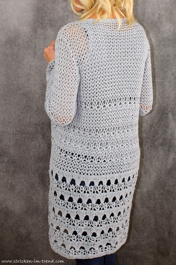 Summer Crochet Vest Pattern | S/M/L/XL/XXL | Cardigan CasualFlowers #1