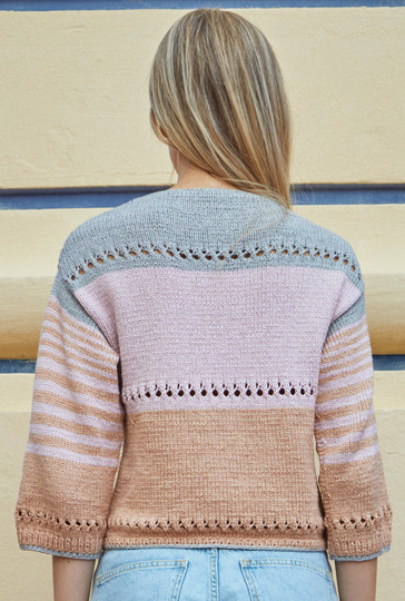 Strickanleitung: Pulli mit Colorblocking in Make-up-Tönen