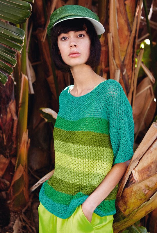 Strickanleitung: Luftiges Netz-Shirt in perfekter Farbharmonie - Bild 6
