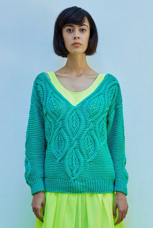 Strickanleitung: Pulli mit ausdrucksvoller Rautenpasse - Bild 5