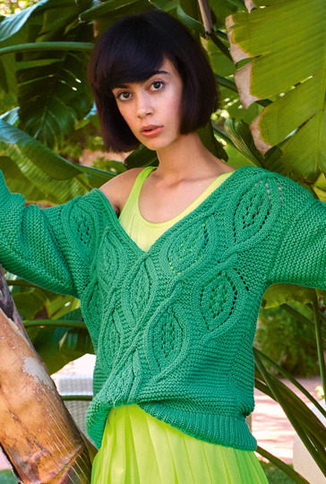 Strickanleitung: Pulli mit ausdrucksvoller Rautenpasse