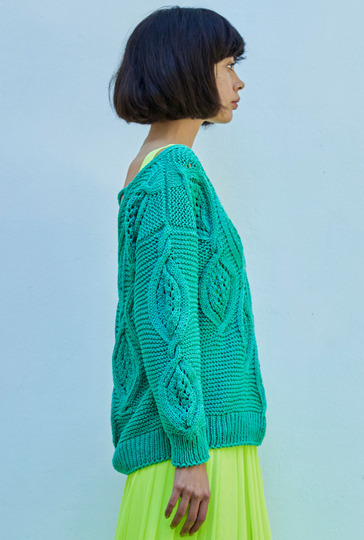 Strickanleitung: Pulli mit ausdrucksvoller Rautenpasse