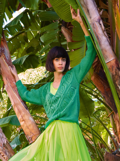 Strickanleitung: Pulli mit ausdrucksvoller Rautenpasse