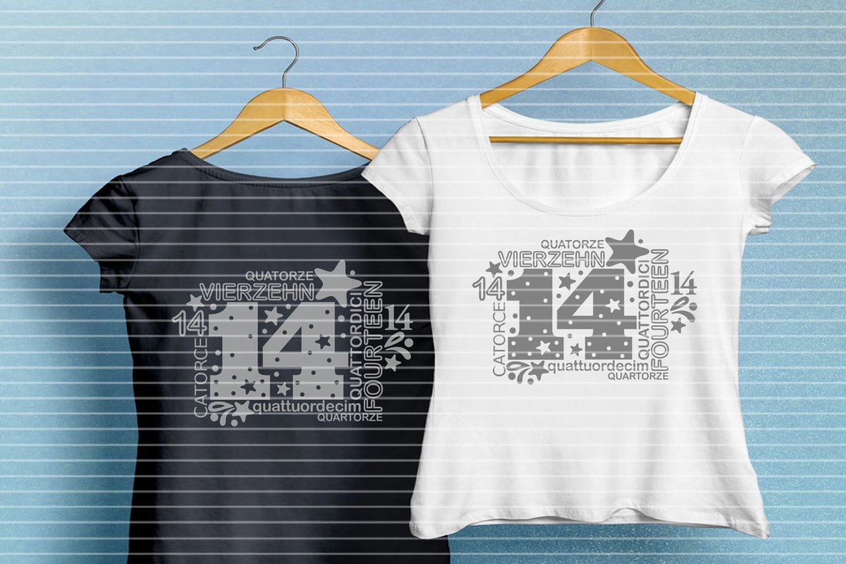 Vierzehn Plotterdatei SVG DXF FCM - Bild 7