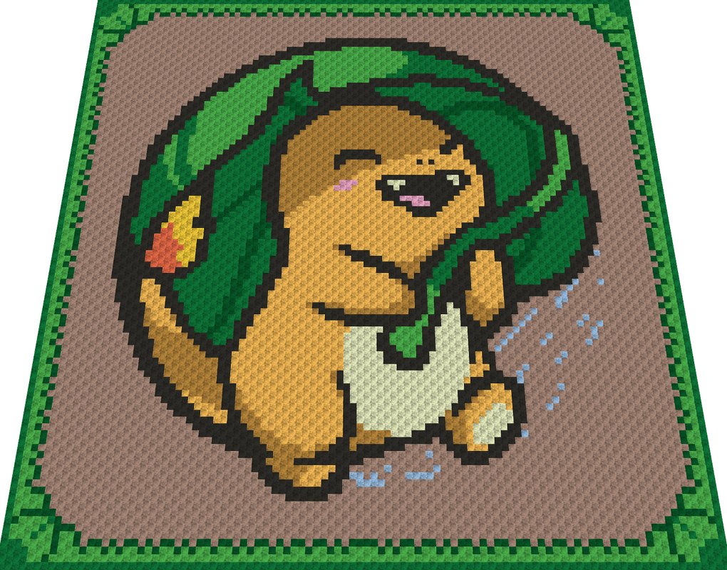 LITTLE DRAGON - pattern for c2c crochet blanket - Image 7