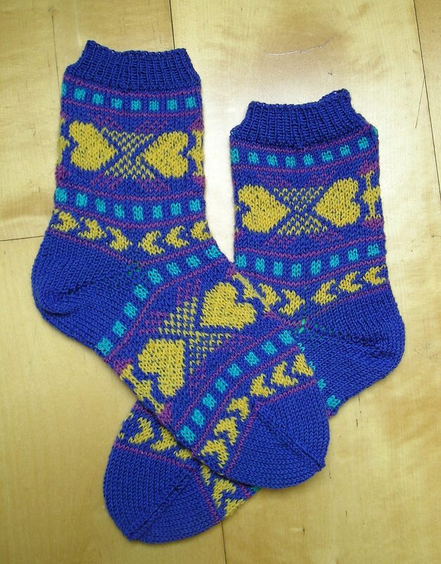 Strickanleitung Socken "Herzenssache" Größe 38/39 - Bild 2