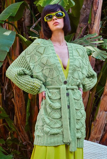 Strickanleitung: Jacke im Mustermix zum Wohlfühlen