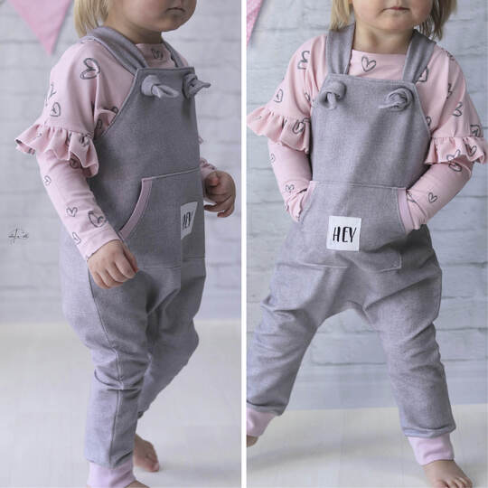 Latzhose "KJELL" (50-98 je 3 Weiten) - Schnittmuster und Anleitung