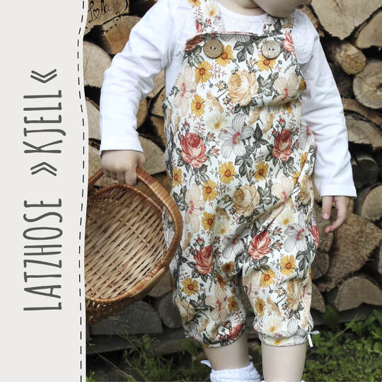 Latzhose "KJELL" (50-98 je 3 Weiten) - Schnittmuster und Anleitung