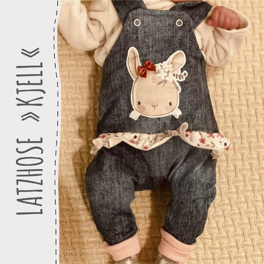 Latzhose "KJELL" (50-98 je 3 Weiten) - Schnittmuster und Anleitung