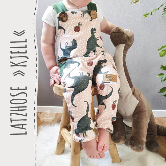 Latzhose "KJELL" (50-98 je 3 Weiten) - Schnittmuster und Anleitung