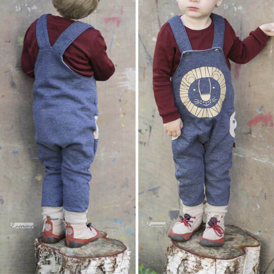 Latzhose "KJELL" (50-98 je 3 Weiten) - Schnittmuster und Anleitung