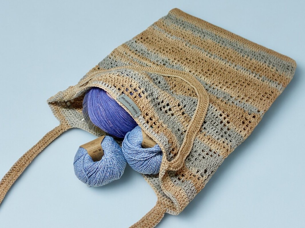 ZickZack Häkeltasche | Einkaufstasche | Netztasche - Häkelanleitung - Bild 5