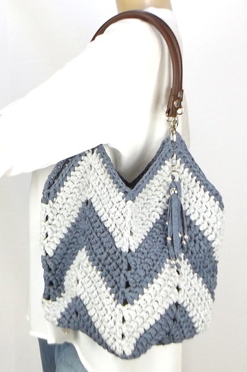 Häkelanleitung Tulpentasche "Jeans"