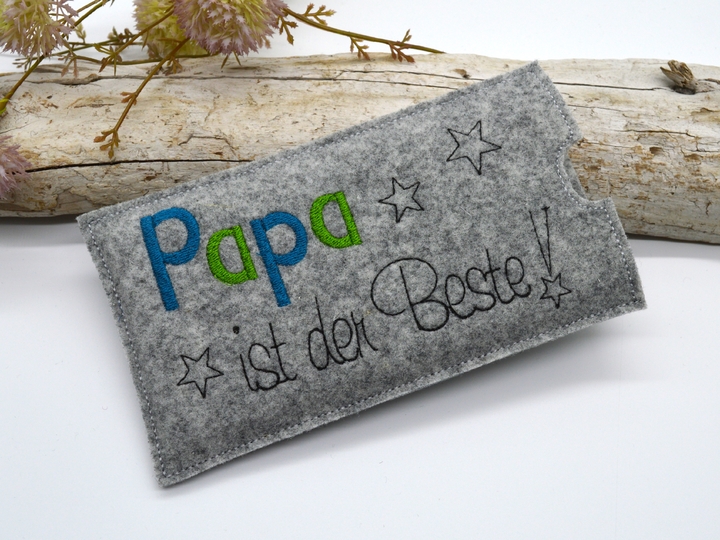 Stickdatei Schokohülle Papa Vater Vatertag