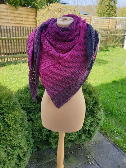 Häkelanleitung "Moran" asymetrische Form Mustermix